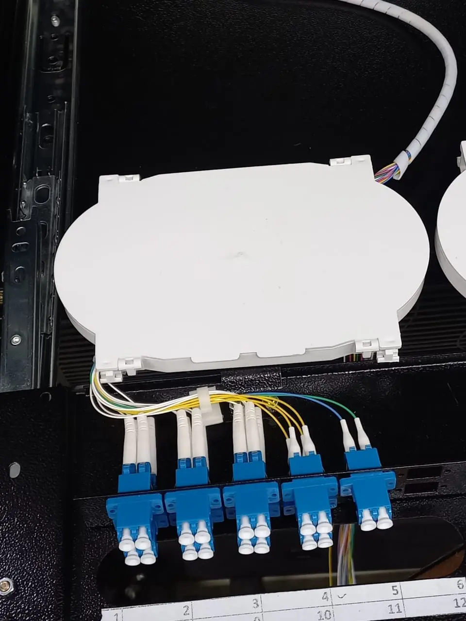 DIO com terminações de fibra óptica